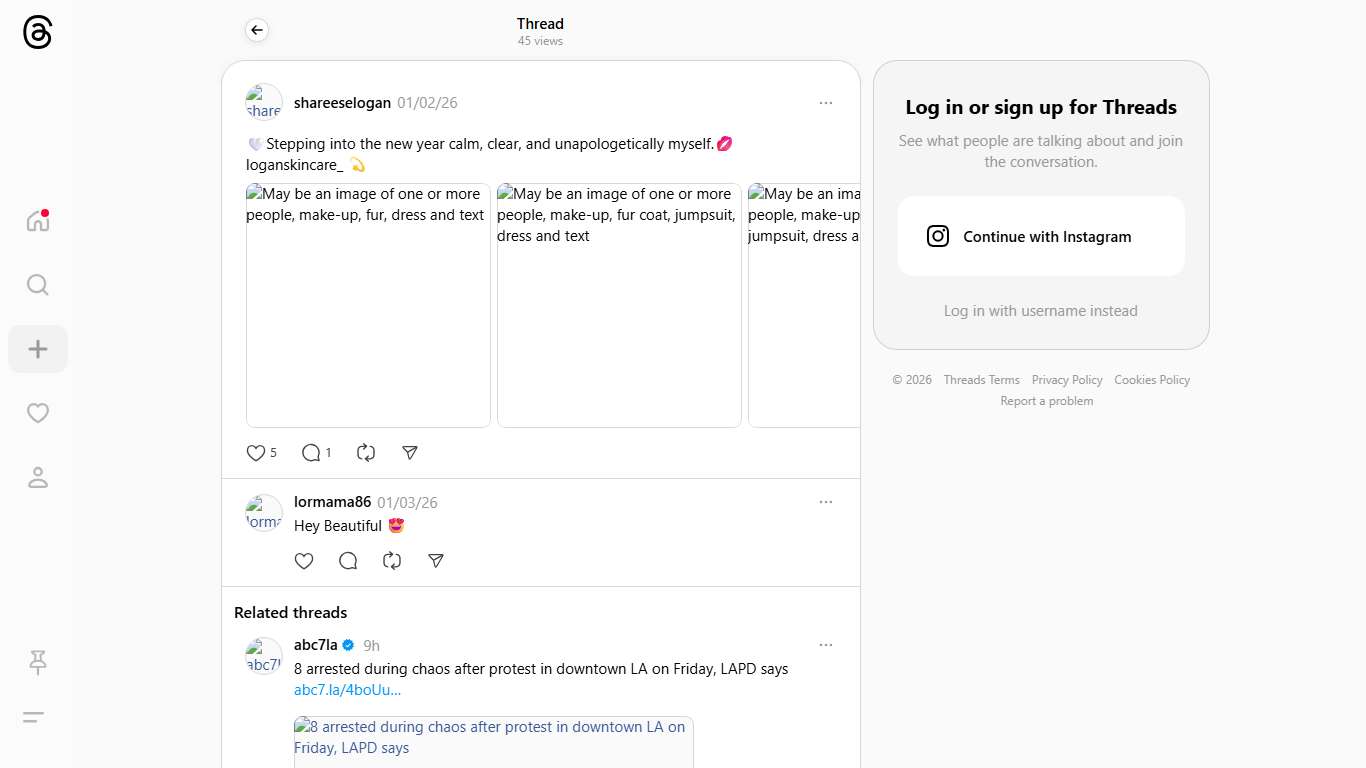 🤍Stepping into the new year calm, clear, and unapologetically myself.💋 loganskincare_ 💫